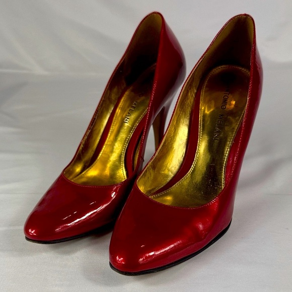 ANTONIO MELANI Shoes - ANTONIO MELANI Red Leather High Heels Size 7M